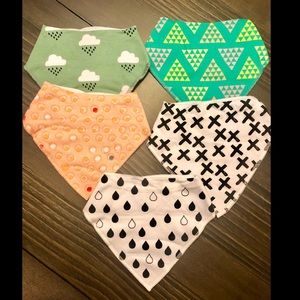 5-Pack Unisex Bandana Bibs
